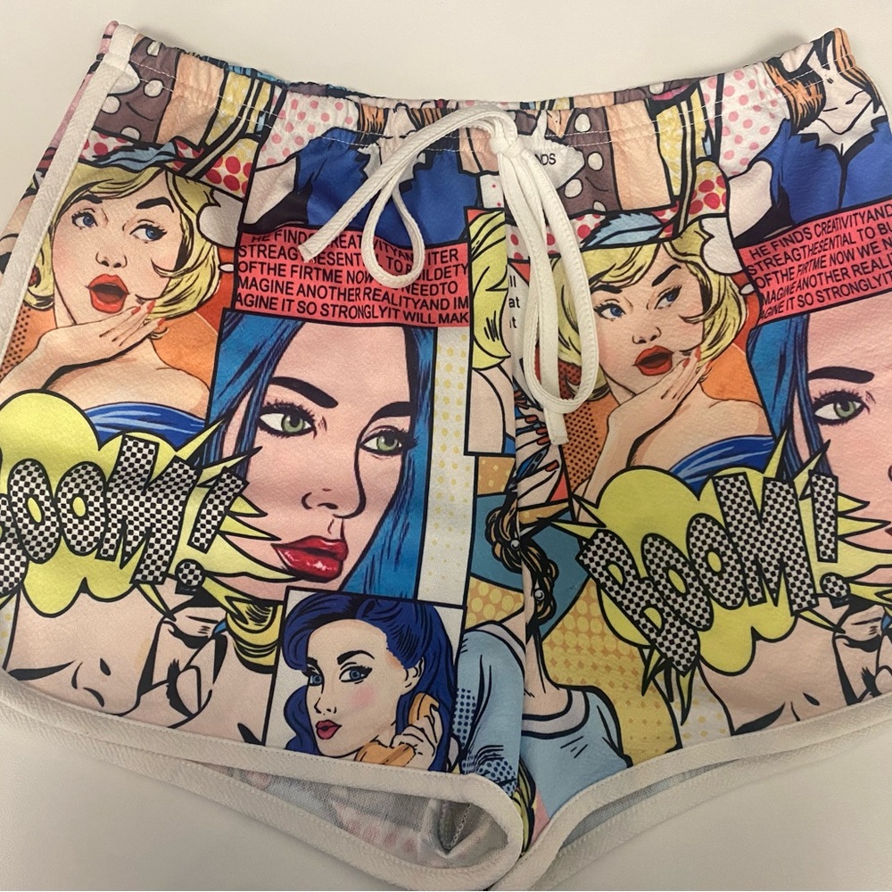SHEIN Multicolor Graphic Print Shorts